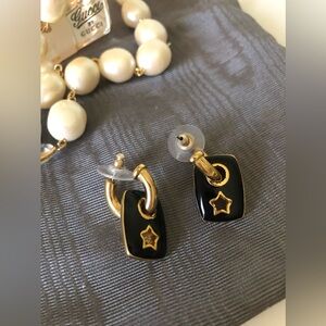 CLEARANCE $72 GIVENCHY hallmarked Reversible Earrings